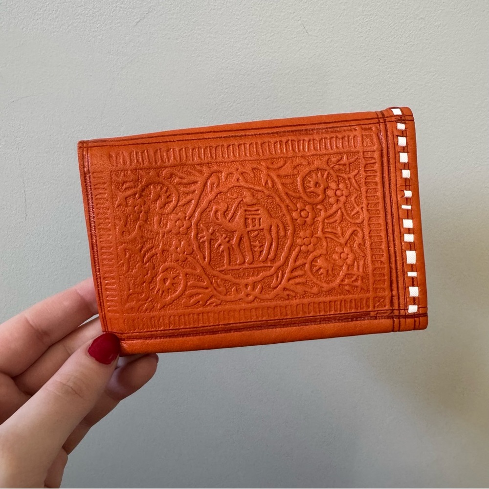Moroccan Corridor burnt orange heritage wallet
